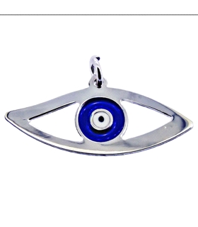 COLGANTE OJO TURCO PLATA 1ª LEY 19X13