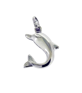COLGANTE DELFIN PLATA 1ª LEY RODIADO