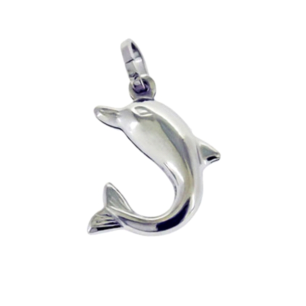 COLGANTE DELFIN PLATA 1ª LEY RODIADO