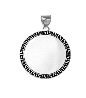 COLGANTE GRECA PLATA 1ª LEY RODIADA 25MM