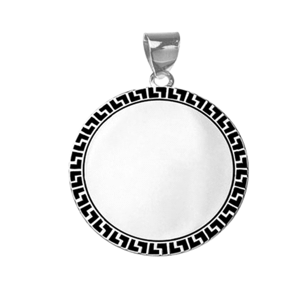 COLGANTE GRECA PLATA 1ª LEY RODIADA 25MM