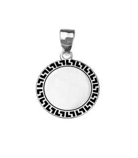 COLGANTE GRECA PLATA 1ª LEY RODIADA 14MM