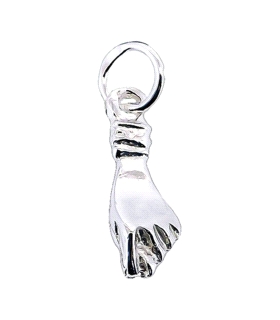 COLGANTE HIGA PLATA 1ª LEY MACIZA 16X6MM