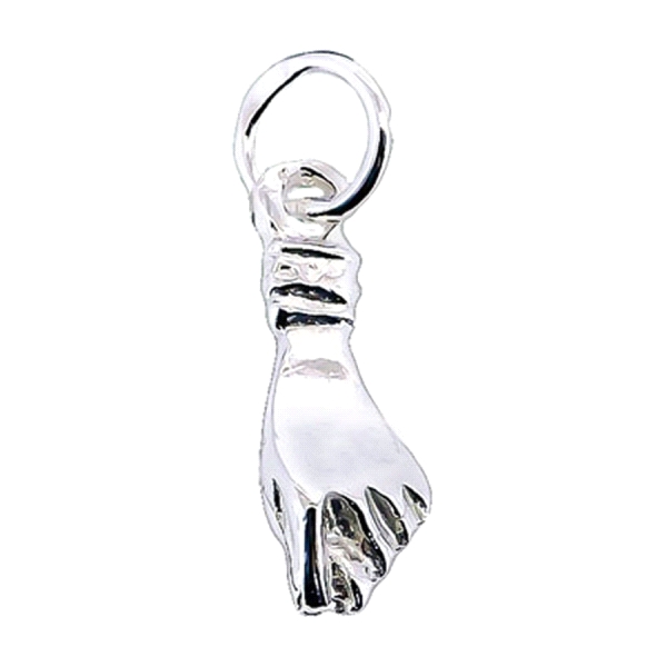 COLGANTE HIGA PLATA 1ª LEY MACIZA 16X6MM
