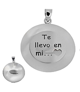 COLGANTE ENAMORADOS PLATA 1ª LEY