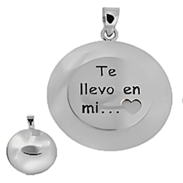 COLGANTE ENAMORADOS PLATA 1ª LEY