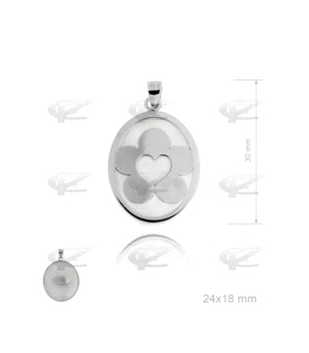 COLGANTE ENAMORADOS PLATA 925 MIL.