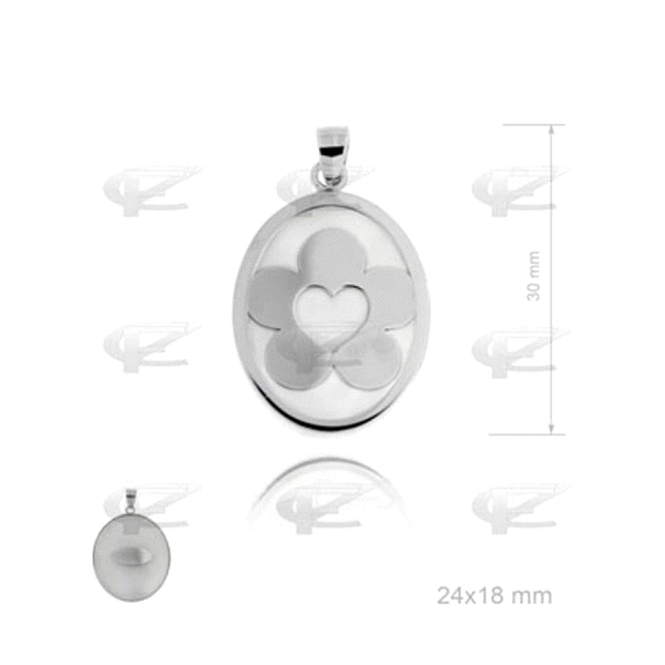 COLGANTE ENAMORADOS PLATA 925 MIL.