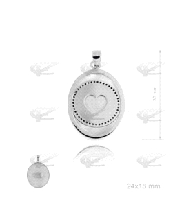 COLGANTE ENAMORADOS PLATA 925 MIL.