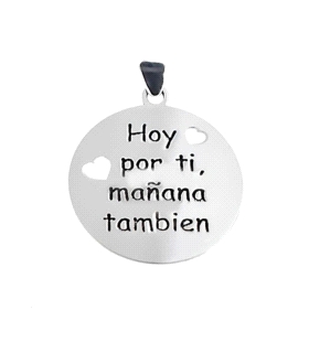 COLGANTE ENAMORADOS PLATA 1ª LEY