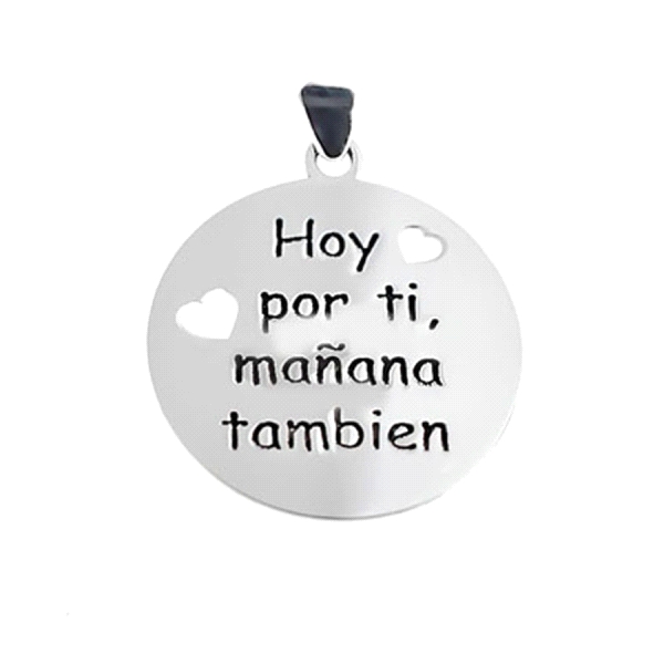 COLGANTE ENAMORADOS PLATA 1ª LEY