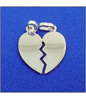 CORAZON PARTIDO PLATA PRIMERA LEY 21X22