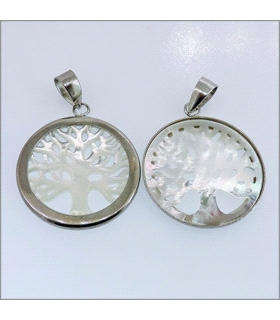 COLGANTE ARBOL VIDA 30 MM PLATA 925 MIL.