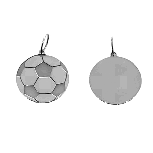 COLGANTE BALON FUTBOL 15 M PLATA 925 MIL.
