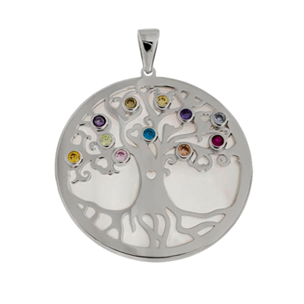 COLGANTE ARBOL VIDA PLATA 1ª LEY RODIADA