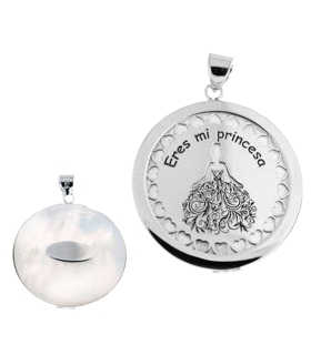 COLGANTE ERES MI PRINCESA PLATA 1ª LEY