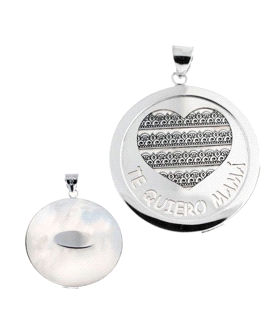 COLGANTE MADRE PLATA PRIMERA LEY 30 MM.
