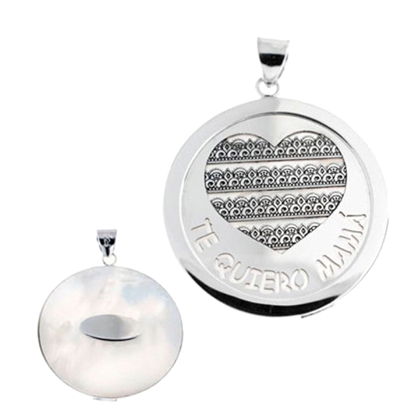 COLGANTE MADRE PLATA PRIMERA LEY 30 MM.