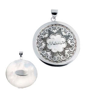 COLGANTE MADRE PLATA PRIMERA LEY 30 MM.