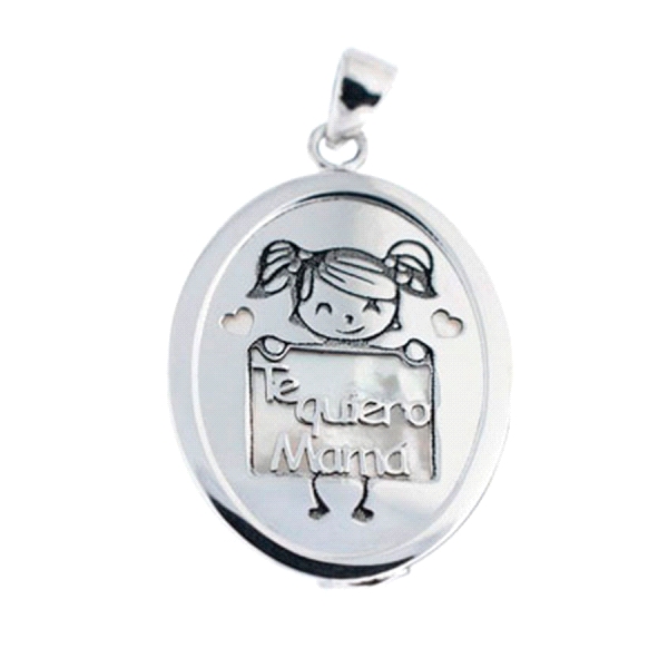 COLGANTE MADRE PLATA PRIMERA LEY 18X23MM