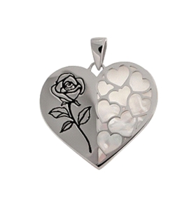 COLGANTE MADRE CORAZON PLATA 1ªLEY 27X25