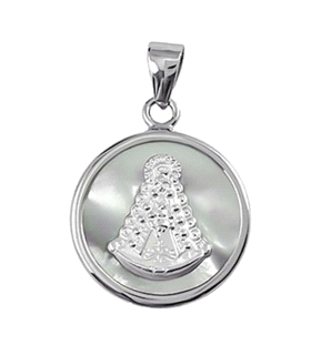 COLGANTE VIRGEN ROCIO PLATA 1ª LEY