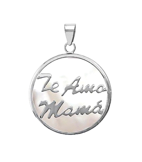 COLGANTE MADRE NACAR PLATA 1ª LEY