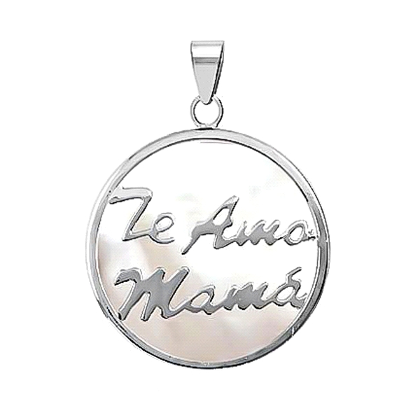 COLGANTE MADRE NACAR PLATA 1ª LEY