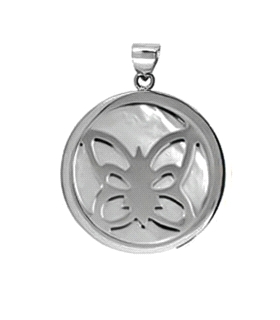 COLGANTE MARIPOSA PLATA 1ª LEY NACAR