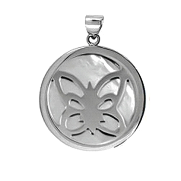 COLGANTE MARIPOSA PLATA 1ª LEY NACAR
