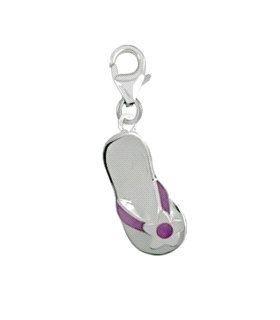 COLGANTE CHANCLA PLATA 1ª LEY RODIADA