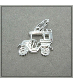 COLGANTE COCHE ANTIGUO PLATA 1ª LEY