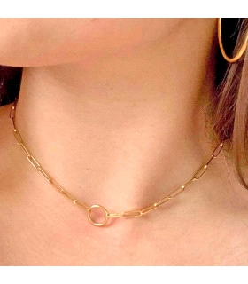 COLLAR CHOKER JUVENIL PLATA 1ª LEY 33 +
