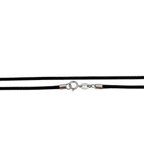 COLLAR SINTÉTICO TRENZADO PLATA 1ª LEY