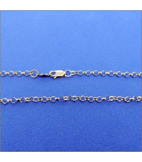 GARGANTILLA ROLO PLATA 1ª LEY 90 CM.