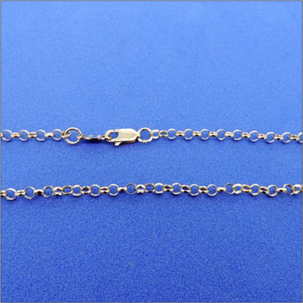 GARGANTILLA ROLO PLATA 1ª LEY 90 CM.