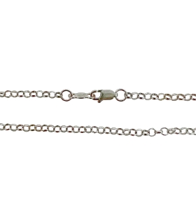 GARGANTILLA ROLO PLATA 1ª LEY 80 CM.