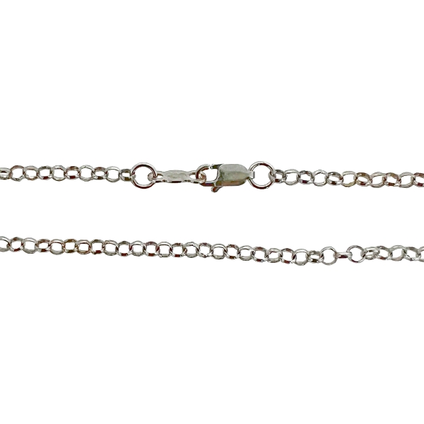 GARGANTILLA ROLO PLATA 1ª LEY 80 CM.