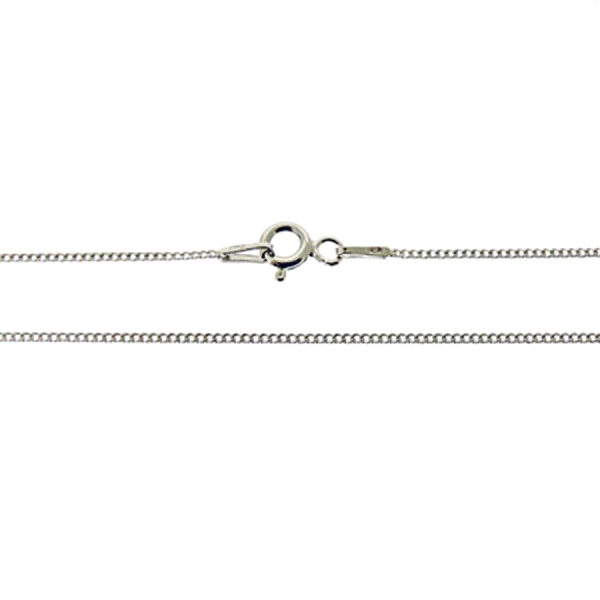 COLLAR CADENA BARBADA PLATA 1ª LEY 60 CM