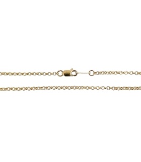 COLLAR CADENA ROLO MUJER PLATA 1ª LEY
