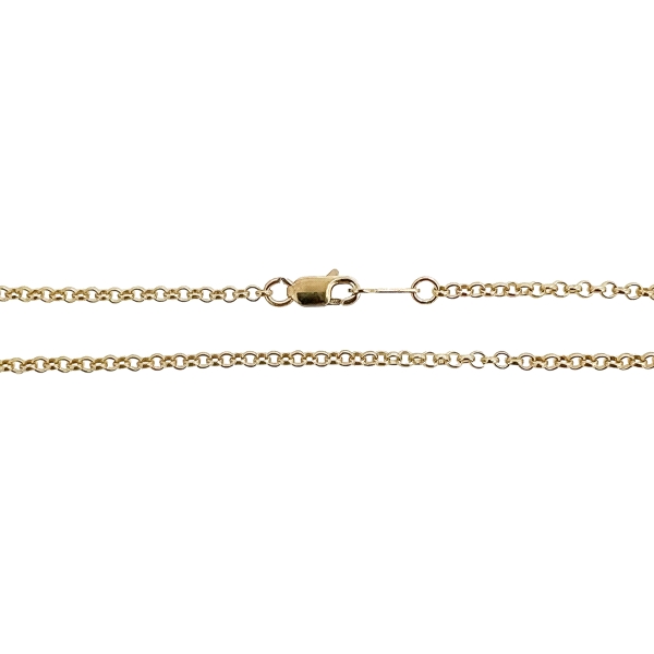 COLLAR CADENA ROLO MUJER PLATA 1ª LEY