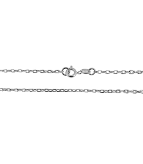 COLLAR CADENA FORZADA MACIZA  PLATA 1ª L