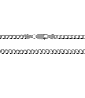 COLLAR HOMBRE PLATA 1ª LEY 60 CM BARBADA