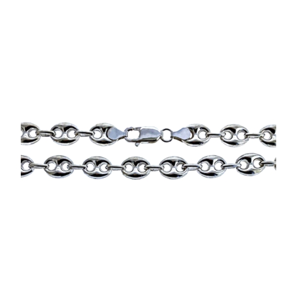 COLLAR HOMBRE BARCO PLATA PRIMERA LEY 60