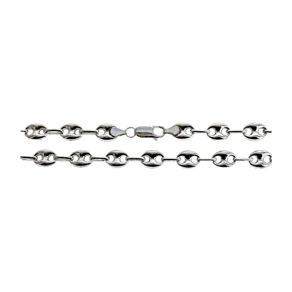 COLLAR HOMBRE BARCO PLATA PRIMERA LEY 60