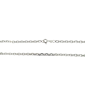 COLLAR CADENA FORZADA PLATA 1ª LEY 60 CM