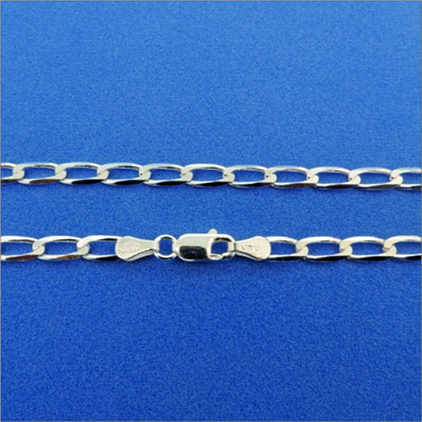 COLLAR CADENA BILBAO PLATA 1ª LEY MACIZA