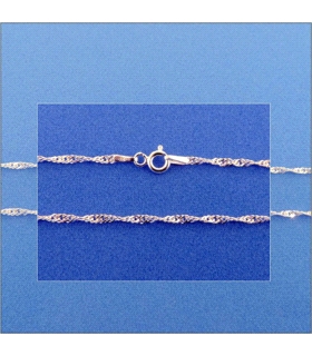 COLLAR CADENA SINGAPUR PLATA 1ª LEY 60 C