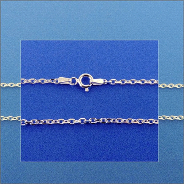 COLLAR CADENA FORZADA PLATA 1ª LEY 60 CM