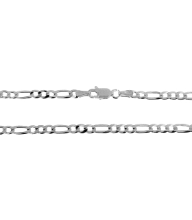 COLLAR CADENA 3 X 1 MACIZA UNISEX PLATA